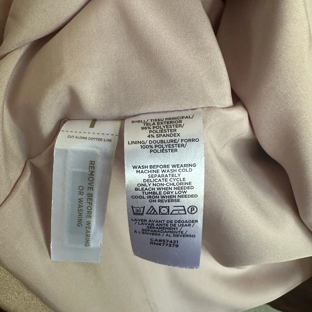Ann Taylor Gorgeous Light Beige Faux Suede Blazer, NWOT - Picture 5 of 7
